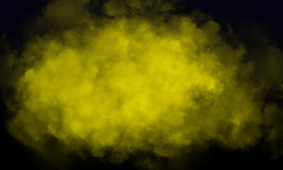 canary fog or smoke on dark space background