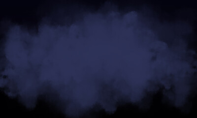 navy fog or smoke on dark space background