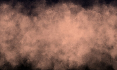 papaya fog or smoke on dark space background