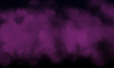 plum fog or smoke on dark space background