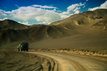 hiker in the mountains
