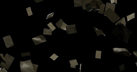 Book Pages Falling Stock Image