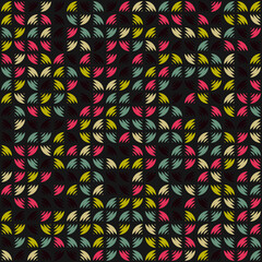 Abstract Geometric Pattern generative computational art illustration