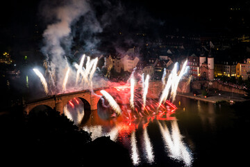Heidelberger Schlossbeleuchtung Feuerwerk