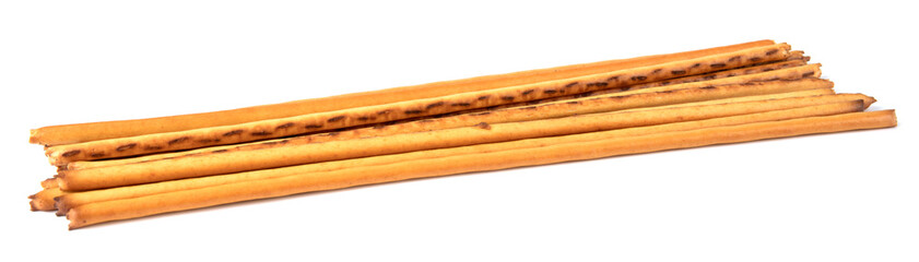 Bread sticks isolated on a white background.