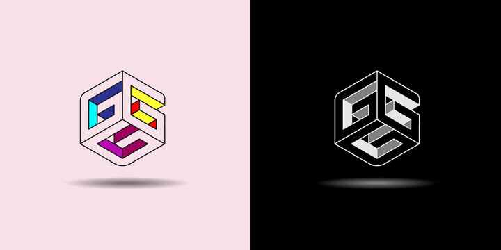 set of vector isometric logo design concept.geometric Rotated Letter G.usable logo for company. business, personal ,web , application, industry
