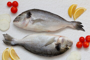 fresh fish on a plate