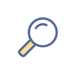 Search filled outline icon.