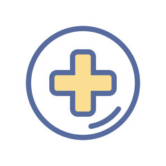 Obraz premium Add filled outline icon.