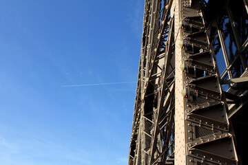 building under construction, Eiffel Tower, bright sky tour Photography