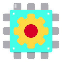 chip flat icon
