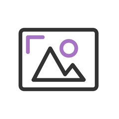 Picture outline icon.