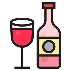 alcohol line icon