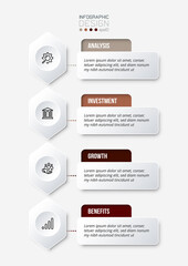 Business work flow  infographic template.