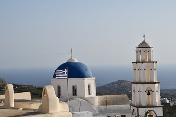 Fototapeta na wymiar Santorin merveille de l'Europe du sud