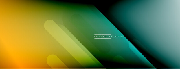 Fototapeta premium Dynamic lines abstract background. 3D shadow effects and fluid gradients. Modern overlapping forms