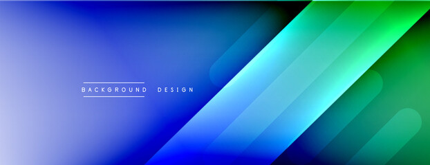 Dynamic lines abstract background. 3D shadow effects and fluid gradients. Modern overlapping forms