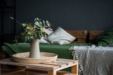 table and flowers