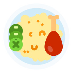rice flat icon