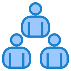 Coporation blue style icon