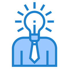 Idea blue style icon
