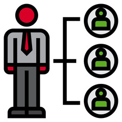 Manerger color line style icon