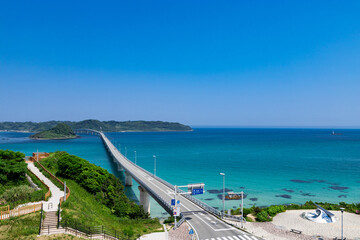 Naklejka premium 北長門海岸国定公園角島大橋 山口県下関市