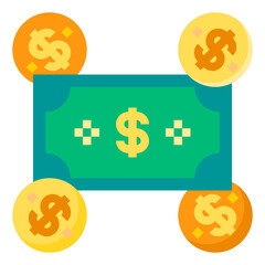 coin flat icon