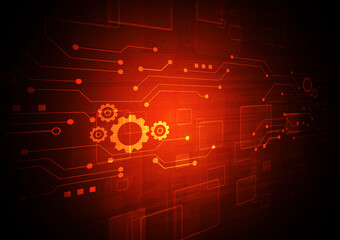 Circuit technology background with hi-tech digital data