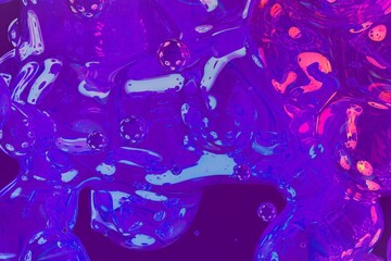 Creative soft focus soap shiny and glossy liquid or bubbles abstract gradient background or texture 3D illustration - background design template