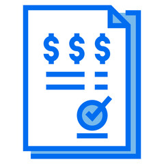 report blue line icon