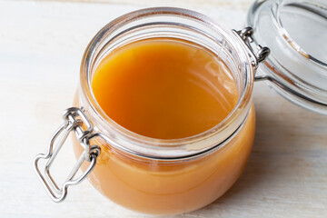 Spicy milk jam for healthy breakfast (Turkish name; sut receli)