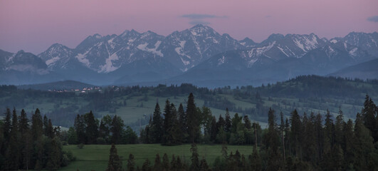 View of the Tatra Mountains from Bachledovka © rparys