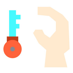 key flat icon