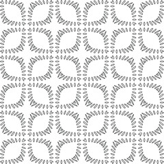 floral pattern background.Geometric ornament for wallpapers and backgrounds. Black and white pattern. 
