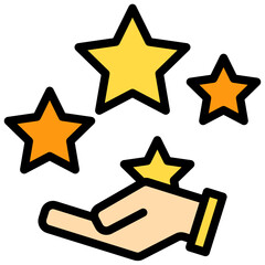 Star color line style icon