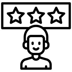 Avatar outline style icon