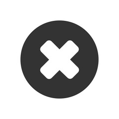 Fototapeta premium Delete solid icon.