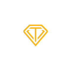 Letter T Diamond Logo