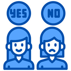 Rating blue style icon