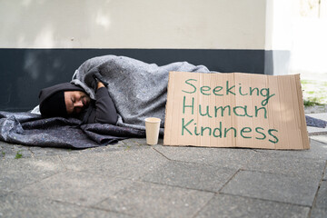 Homeless Lonely Poor Man