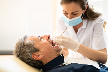 Obraz na płótnie Canvas Dental Checkup And Dentistry Care