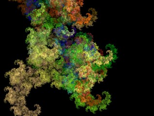 Imaginatory fractal background generated Image