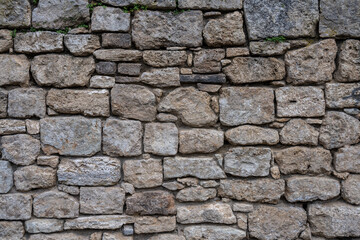 Alte Steinmauer aus Backstein