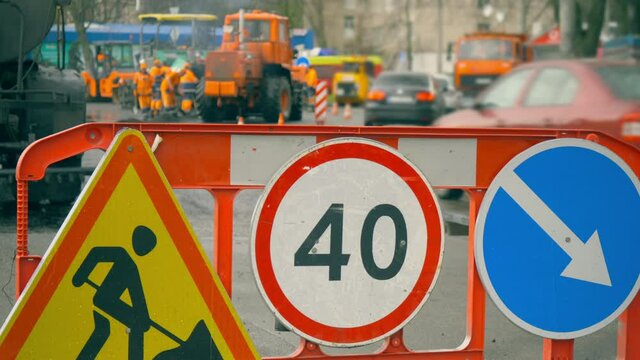 Road repair industry asphalt construction traffic transport
