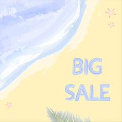 Sale banner. Summer Sale background for banner. Colorful and good for promotion, for shops.