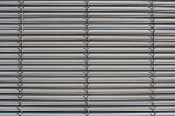 closed blinds. solar protection in front of a window.