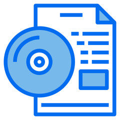 data blue line icon