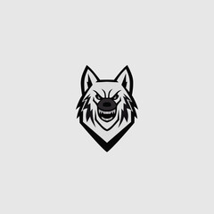 Vector illustration of wolf icon