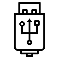 usb line icon